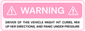 WARNING: Nervous Driver Sticker