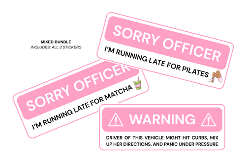 SORRY OFFICER: Matcha Sticker